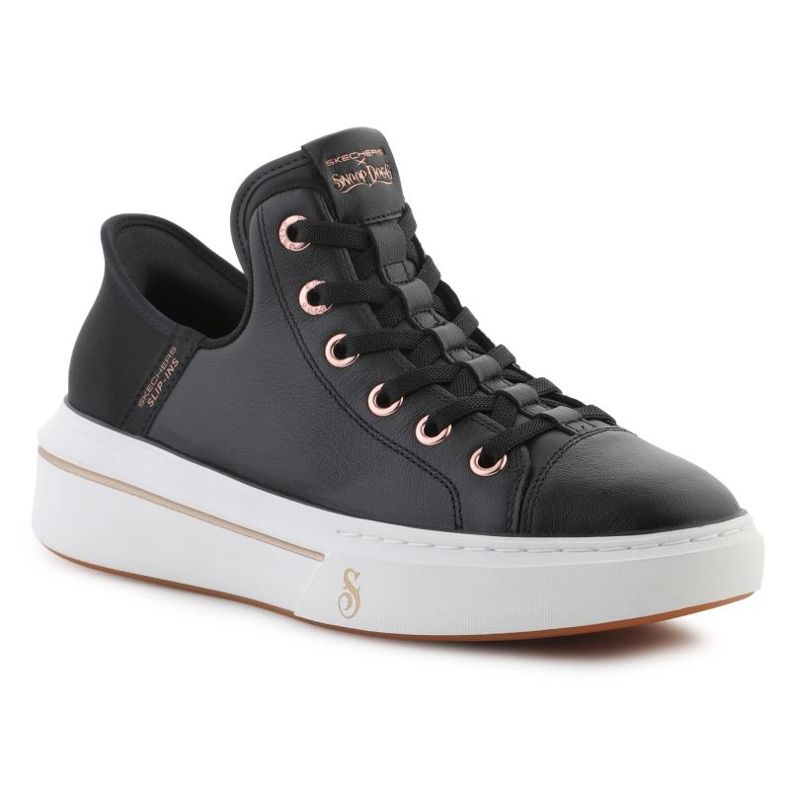 Skechers Slip-Ins: Snoop One-OG Leather em 186001-BLK preto 1