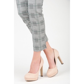 Vices Salto de camurça na plataforma marrom 2