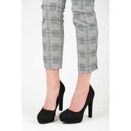 Vices Salto de camurça na plataforma preto 1