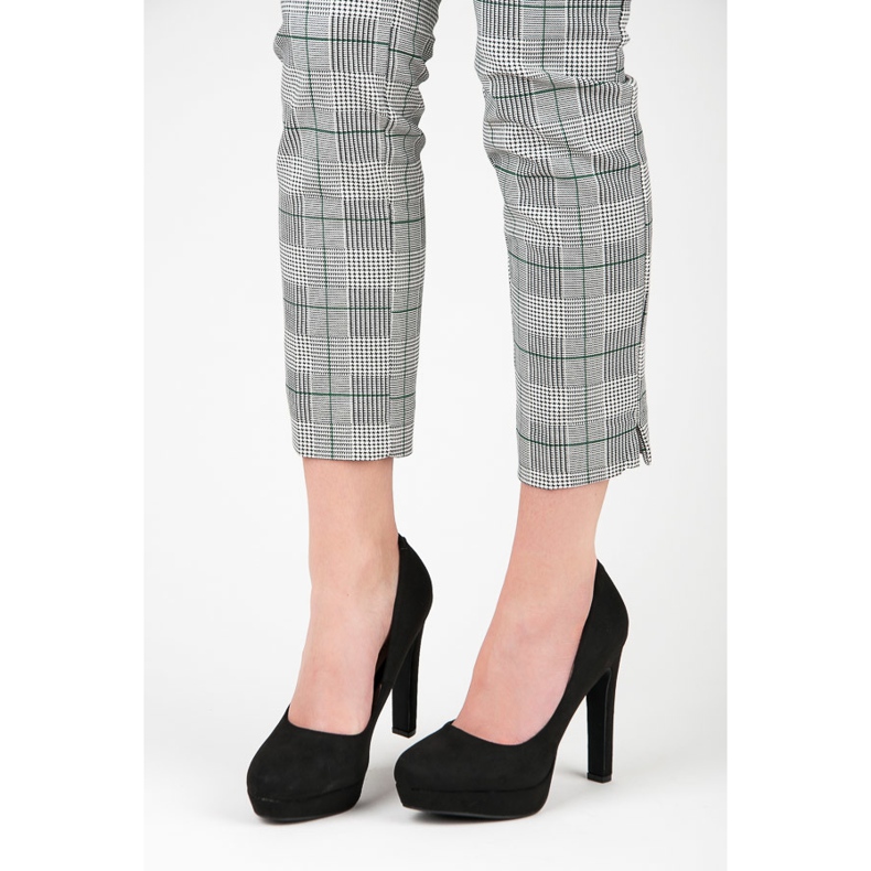 Vices Salto de camurça na plataforma preto 1