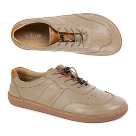 Olivier Sapatos descalços femininos bege 1