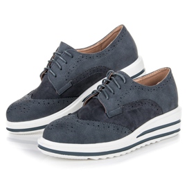 Vices Sapatos de camurça com atacadores cinza 1 Vices Sapatos de camurça com atacadores cinza 1