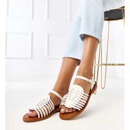 Everlay Sandals Romanos Flor branco 1