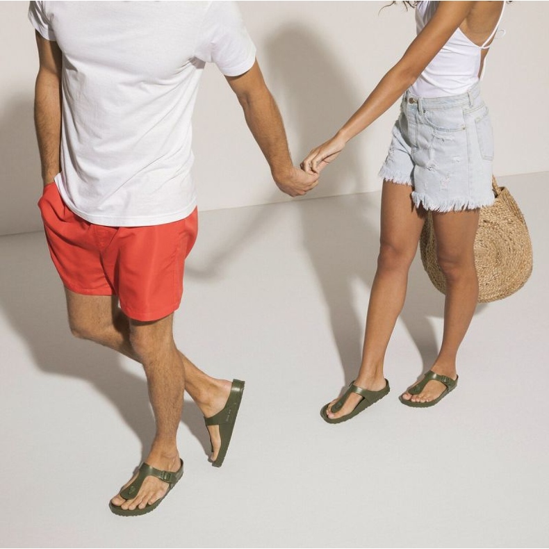 Flip -flops masculino Birkenstock Gizeh Eva 1019143 Green verde 5