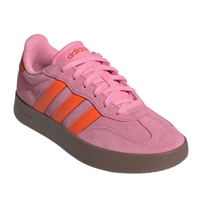 Adidas barrado sapatos em JR1200 rosa 1