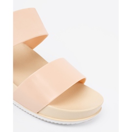 SHELOVET Chinelos confortáveis ​​bege 1