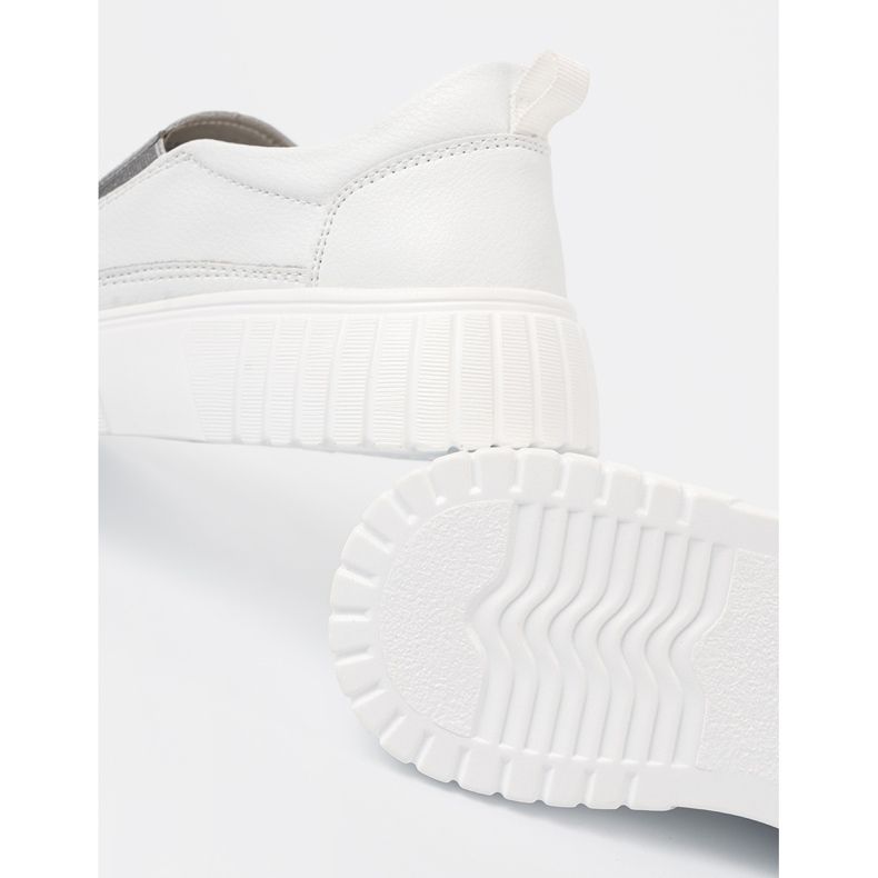 Sergio Leone Sapatos femininos do White OpenWork na plataforma branco 1