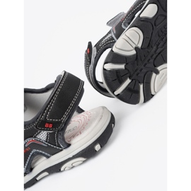 Shelvt Sandálias de meninos negros preto 1