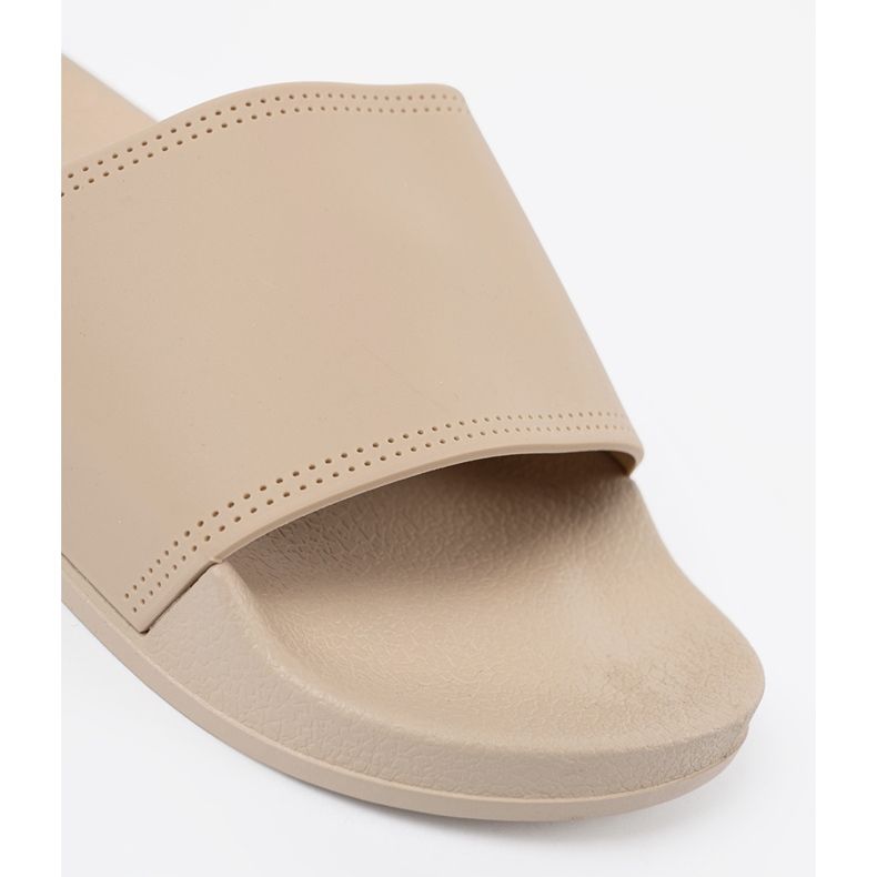 Shelvt Chinelos de praia bege praia 1