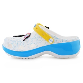 Plataforma Crocs Smurfs feminina e entupimento 210822-90H branco 4