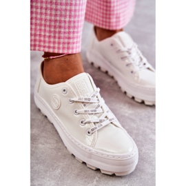 Tênis femininos pintados Big Star KK274045 Branco 4