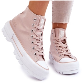 Tênis feminino Nude Big Star LL274157 rosa 3