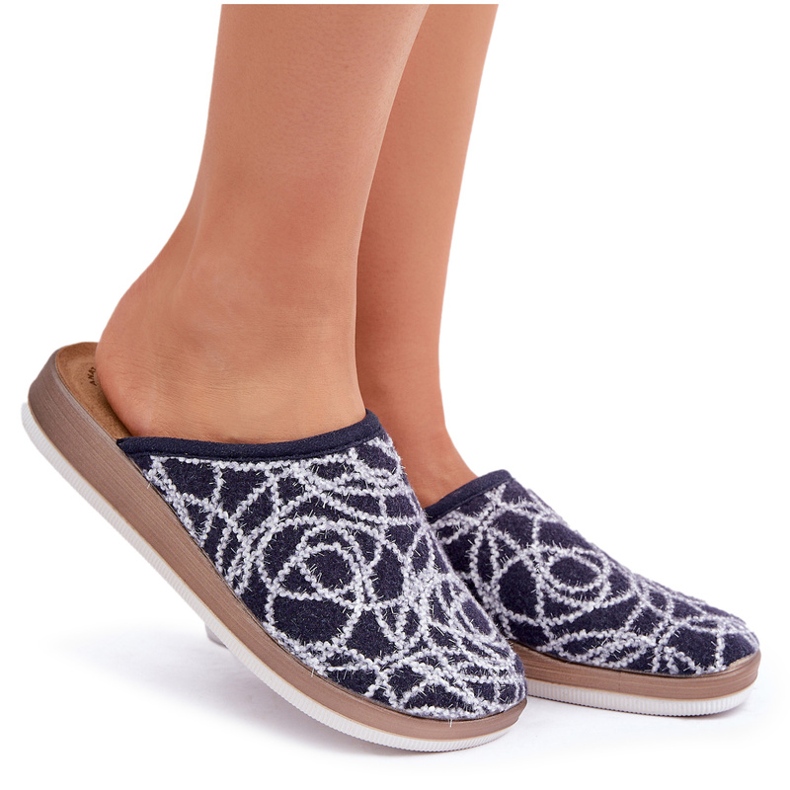 Inblu Blipes azuis marinhos brilhantes femininos CT000028 azul 4