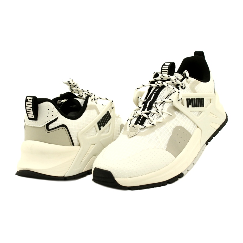 Sapatos esportivos masculinos Puma Pacer + Trail 397669 04 branco 4
