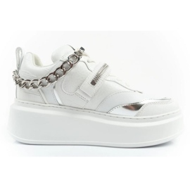 Sapatos esportivos femininos Karl Lagerfeld Anakapri KL63543 01s branco 2