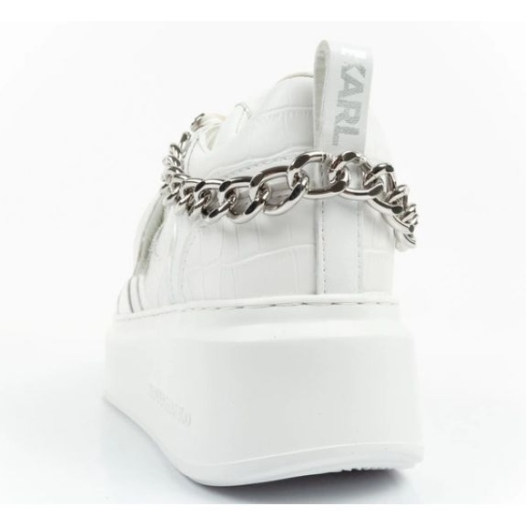 Sapatos esportivos femininos Karl Lagerfeld Anakapri KL63543 01s branco 3