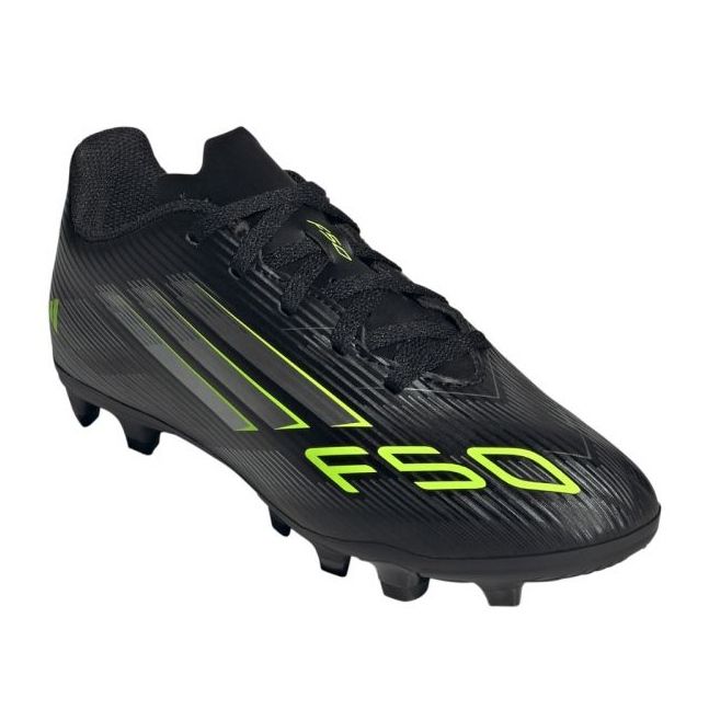 Adidas F50 Club FG/MG JR JI0028 Sapatos de futebol preto 1