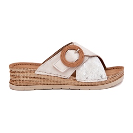 Funcionários femininos com um grampo decorativo do INBLU RV000012 bege 5