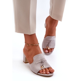 Seastar Chinelos femininos com eco-brasão cinza-cinza 1