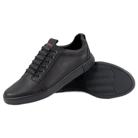 Polbut Sapato masculino casual em couro 2121/2 preto 8
