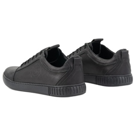 Polbut Sapato masculino casual em couro 2121/2 preto 9