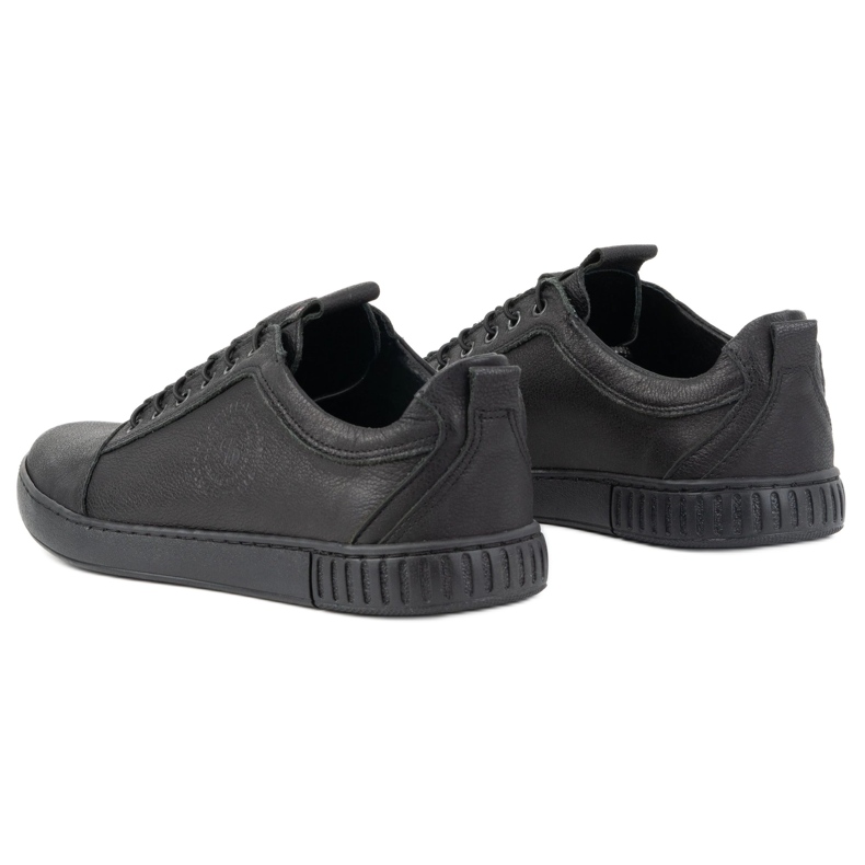 Polbut Sapato masculino casual em couro 2121/2 preto 9