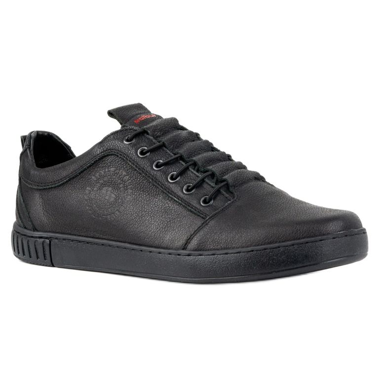 Polbut Sapato masculino casual em couro 2121/2 preto 4