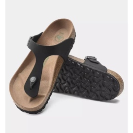 Flip -flops masculinos Birkenstock Gizeh BS 1020380 preto 2