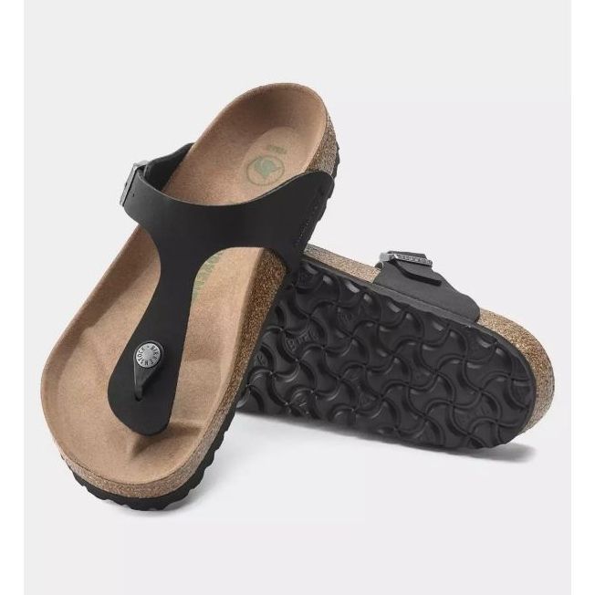 Flip -flops masculinos Birkenstock Gizeh BS 1020380 preto 2