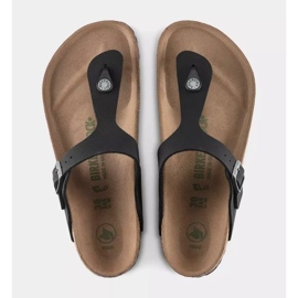 Flip -flops masculinos Birkenstock Gizeh BS 1020380 preto 3