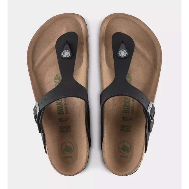 Flip -flops masculinos Birkenstock Gizeh BS 1020380 preto 3