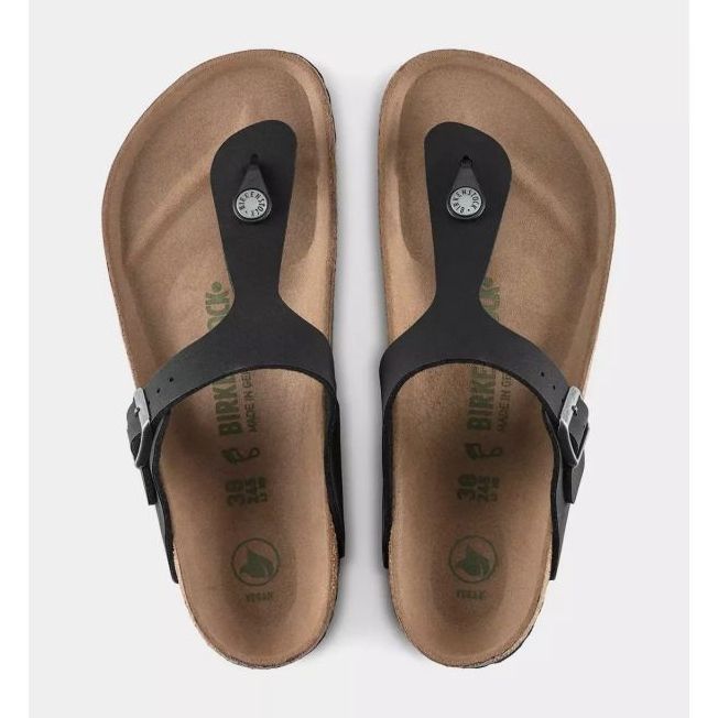 Flip -flops masculinos Birkenstock Gizeh BS 1020380 preto 7