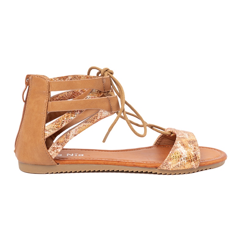 Shelvt Sanadals renda -up com um motivo de cobra 2