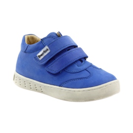 Sapatos de menino com velcro Bartuś azul 1 Sapatos de menino com velcro Bartuś azul 1