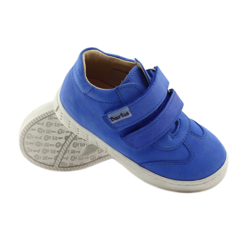 Sapatos de menino com velcro Bartuś azul 3