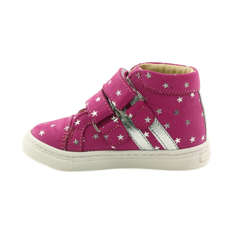 Sapatos de menina com estrelas Bartuś rosa cinza 2 Sapatos de menina com estrelas Bartuś rosa cinza 2