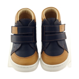 Sapatos de menino com velcro Bartuś azul-marinho marrom 4