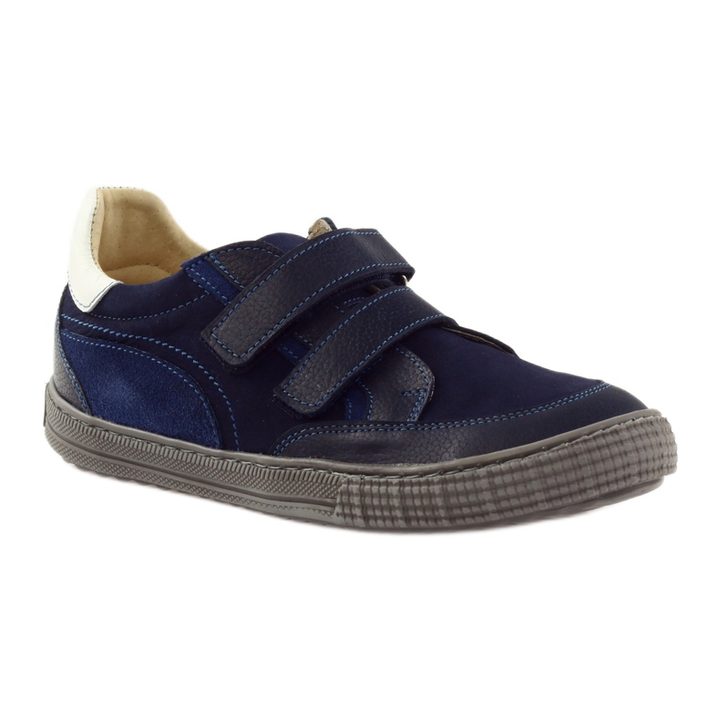 Sapatos de menino com nabos Bartuś azul marinho azul-marinho 1