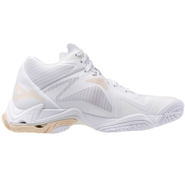 Tênis de voleibol Mizuno Wave Lightning Z8 Mid V1GC240525 branco 1 Tênis de voleibol Mizuno Wave Lightning Z8 Mid V1GC240525 branco 1