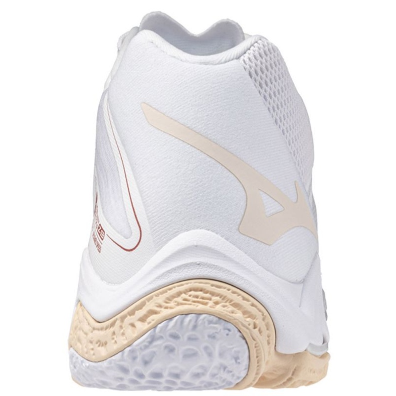 Tênis de voleibol Mizuno Wave Lightning Z8 Mid V1GC240525 branco 3 Tênis de voleibol Mizuno Wave Lightning Z8 Mid V1GC240525 branco 3