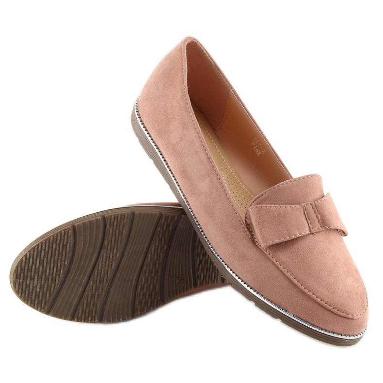 Mocassins de mulher rosa 127-2 rosa 2