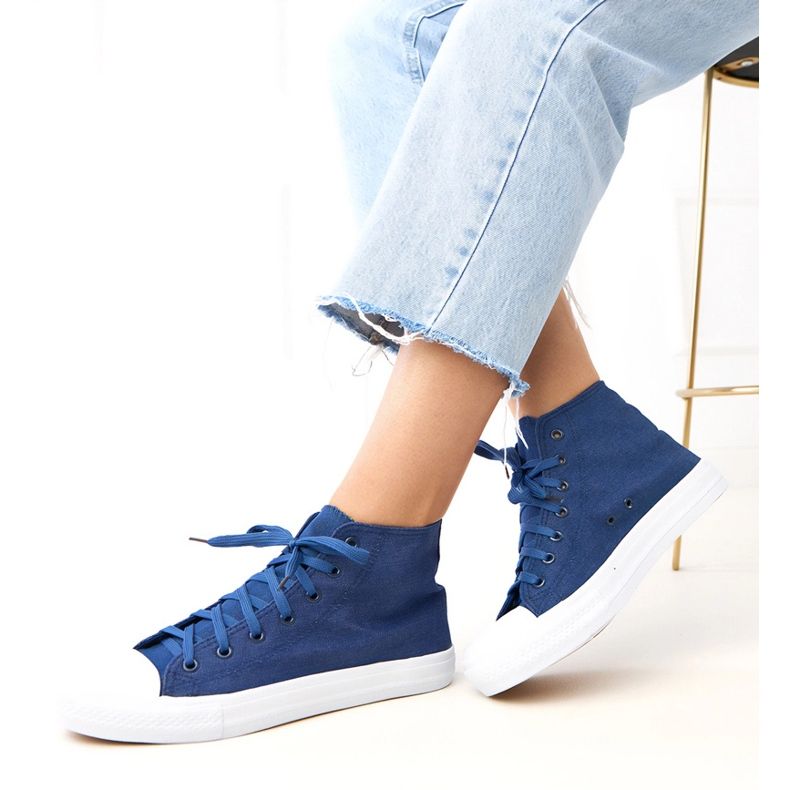 Jeans High Sneakers Gan azul 1