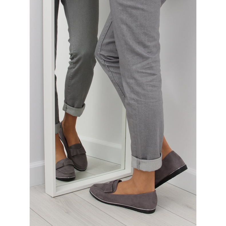 Mocassim cinza para mulher 127-2 cinza 1