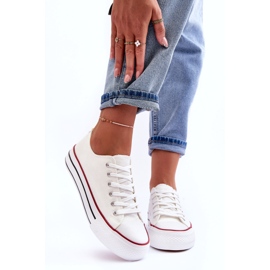 Tênis clássico com plataforma baixa branco Jazlyn 3