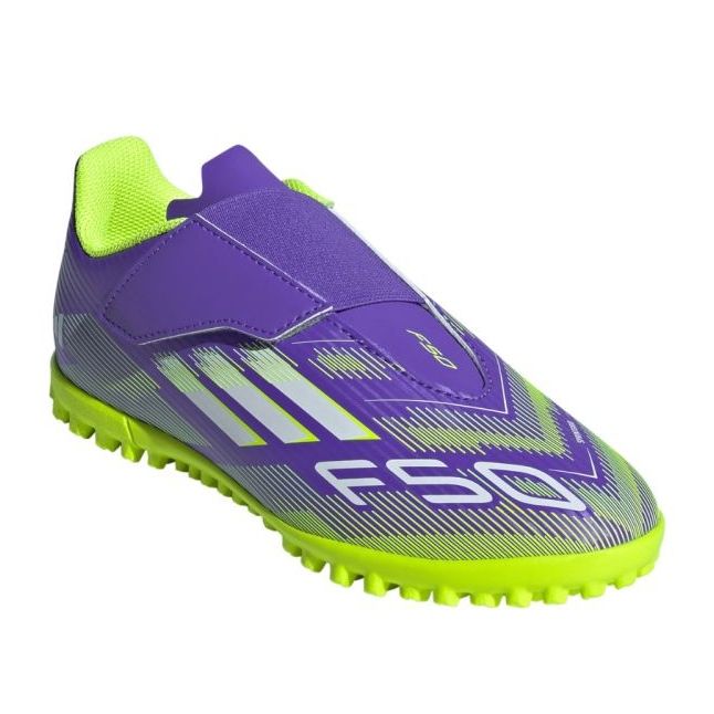 Adidas F50 Club Vel TF JR JI0034 Sapatos de futebol roxo 2