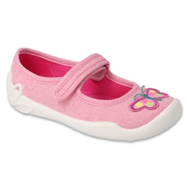 Sapatos infantis Befado 114x557 rosa 1