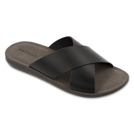 Flip -flops masculinos de Befado 158m026 preto 1