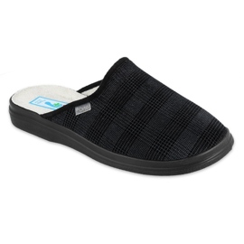 BEFADO Dr.orto Slippers Men no 132M016 quadriculado azul 1