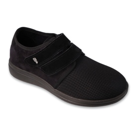 Sapatos masculinos Dr.ORTO Befado com velcro, pu 074M004, preto 1
