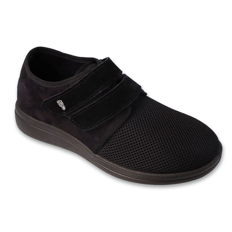 Sapatos masculinos Dr.ORTO Befado com velcro, pu 074M004, preto 1